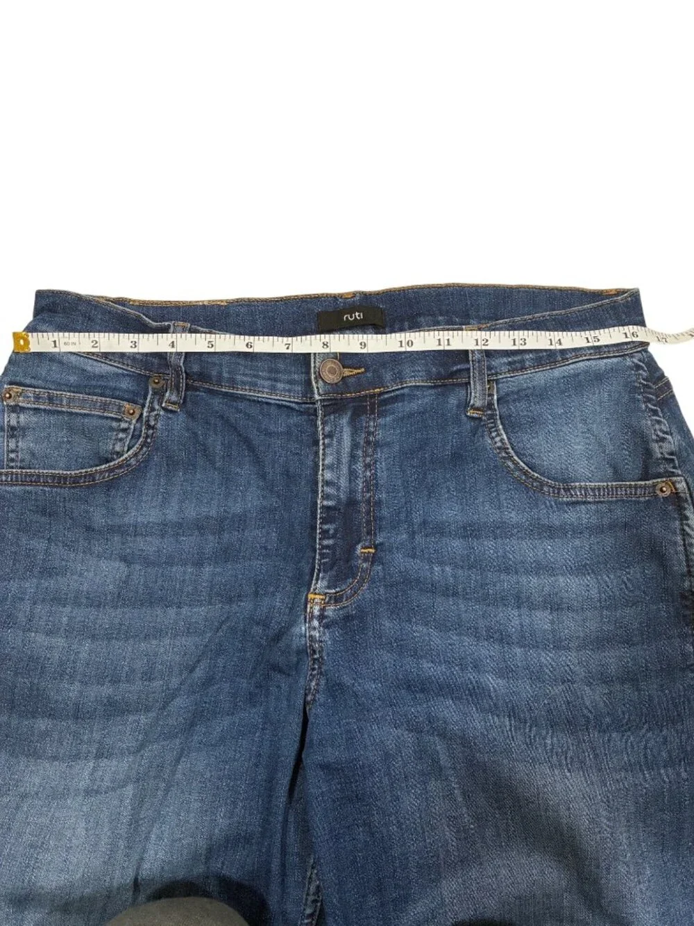 Ruti Womens Barrel Leg Blue Jeans Size 10P Cotton Blend Denim Stretch trendy - Picture 10 of 12
